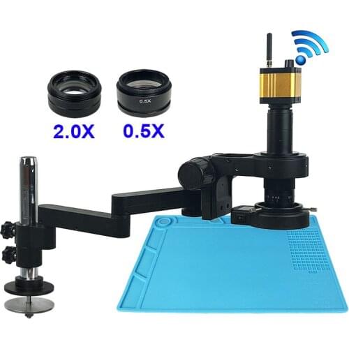 36MP 1080P HDMI USB WIFI Camera Articulating Rotable Arm Stand Monocular Microscope For Phone Soldering Repair Instrument Tools