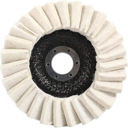 125mm Polishing Wheels Buffing Wheel Flap Felt Disc For Angle Grinder Wool
