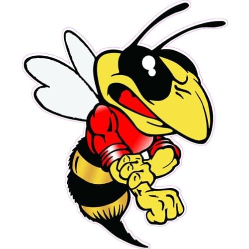 S40735# Various Sizes Self-adhesive Decal Wasp Car Sticker Waterproof Auto Decors on Bumper Rear Window