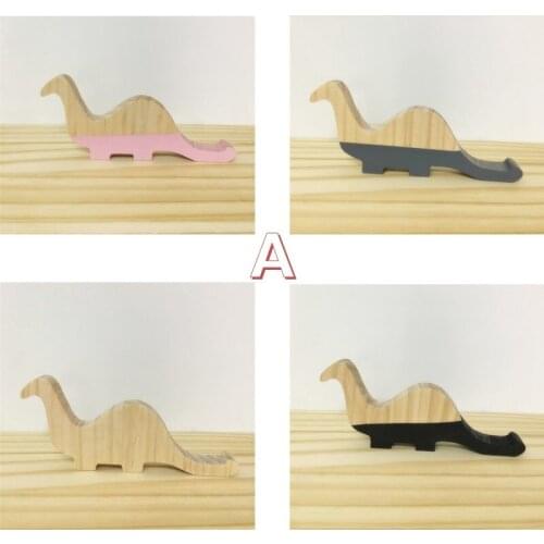 Cute Wood Dinosaur ornaments Children room toys Creative photography camera props Home ornament 4 colors Ins Nordic style