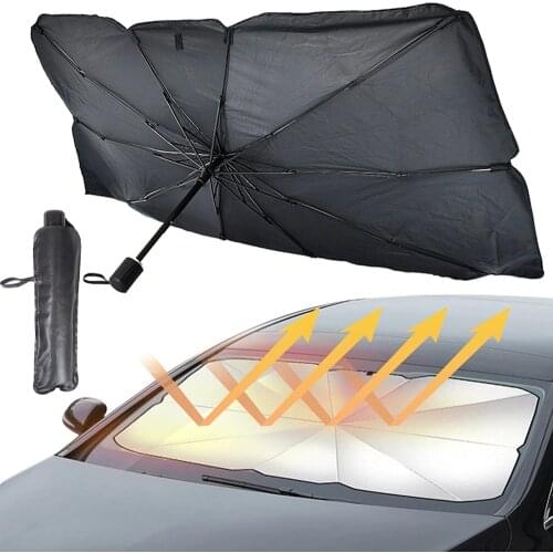 Car Sun Shade Protector Parasol Auto Front Window Sunshade Covers Interior Windshield Cover Protection Windscreen Accessories