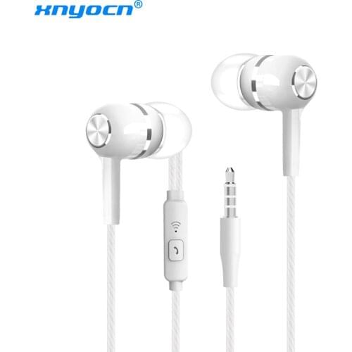Sport Earphone Wired Super Bass 3.5mm Headphones Earbud with Built-in Microphone Hands Free For Galaxy S8Edge Huawei Smartphones