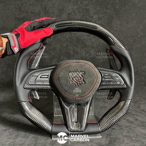 LED Performance Steering Wheel Display Compatible for Nissan GTR + 100% Real Carbon Fiber