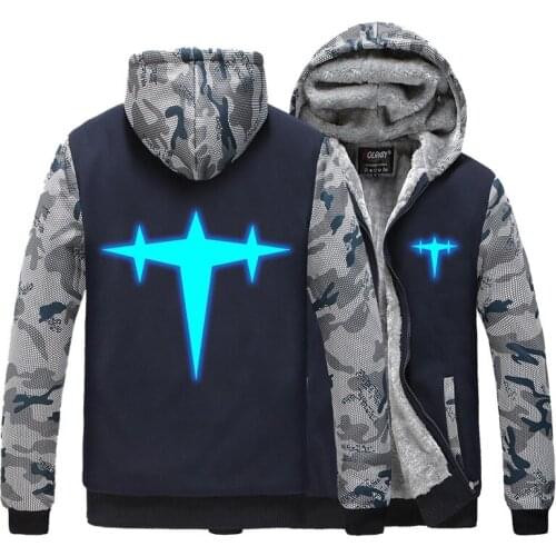 HOLRAN Anime Cos KILL la KILL luminous Hooded Hoodie Matoi Ryuuko Cotton Casual Thick Fleece Noctilucent Hoodies Cardigan