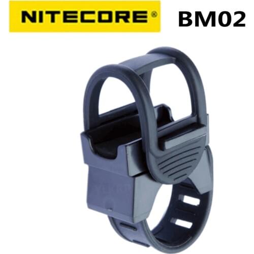 NITECORE Bicycle Mount BM02 Lighting Accessories for Flashlight Mount Holders P05/P10/P12/P20/MT26/MT2C/MH12/MH10/EA11/EC21/EC20