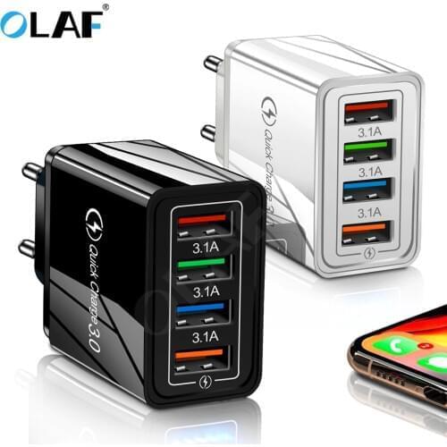 Mobile Phone Charger USB Charger Quick Charge 3.0 4.0 QC3.0 Fast Charging For iPhone X Samsung Xiaomi Huawei Tablet Wall Adapter