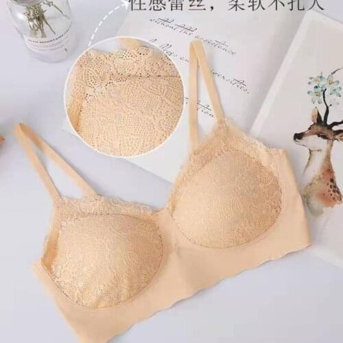 Top Women Without Bones Sexy Mesh Underwear Push Up Corset Bra And Films For Hood Lace Bralette Cute Multifunction