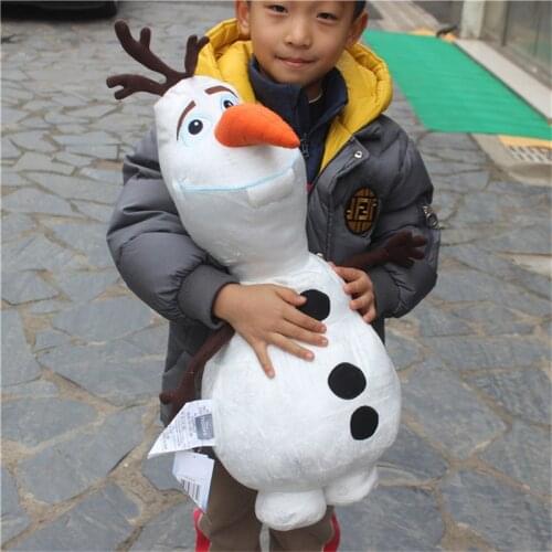 1piece 55cm Frozen hugged the snow man olaf plush soft Toys for Children Kids Gifts