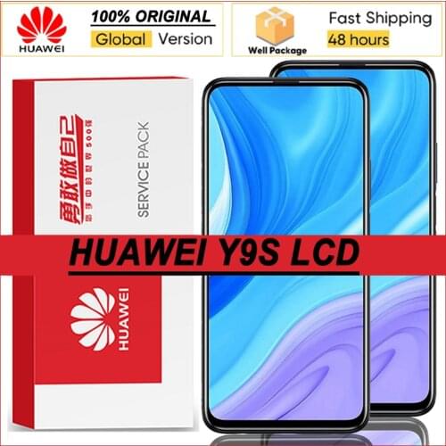 100% Original 6.59'' Display with frame for Huawei Y9S STK-L21 STK-LX3 STK-L22 LCD Touch Screen Digitizer Assembly Repair Parts