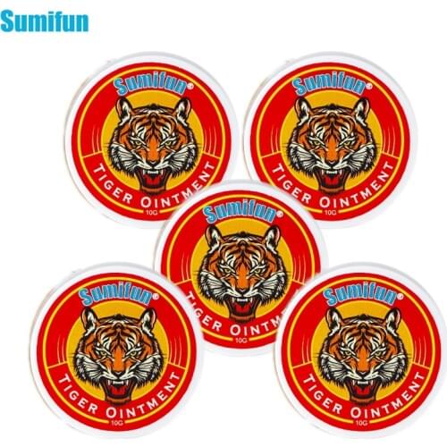 Sumifun 2/5/6pcs Tiger Balm Cooling Oil Mint Cream Rhinitis Nasal Essential Oils Cold Headache Toothache Relief Dizziness Itch