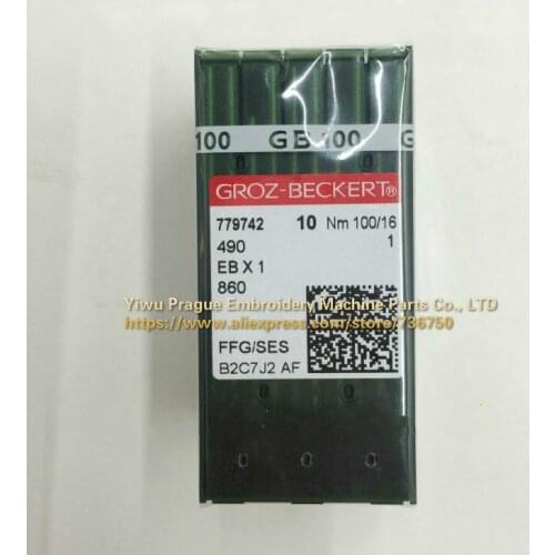 500 needles Genuine Groz Beckert EBX1 490 EB X 1 860 Quilting Machine Needle by Yiwu Prague Embroidery Machine Parts Co., LTD