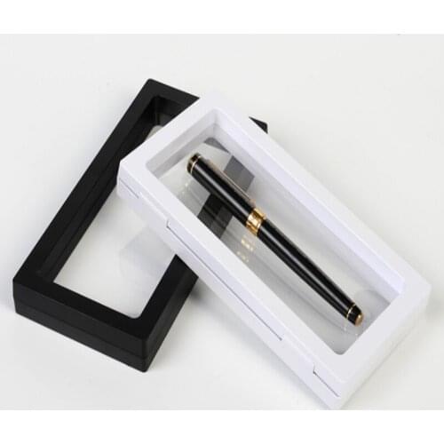 60pcs/lot 180*90*20mm PET Membrane box Holder Floating Display Case Earring Gems Ring Jewelry Suspension Packaging Box