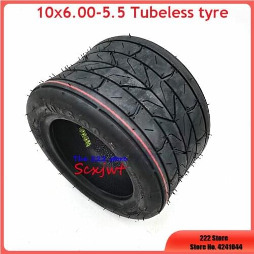 Free shipping 10x6.00-5.5 for small Harley motorcycle tubeless tires 5.5 inch electric vehicle wheel motor special vacuum tyres
