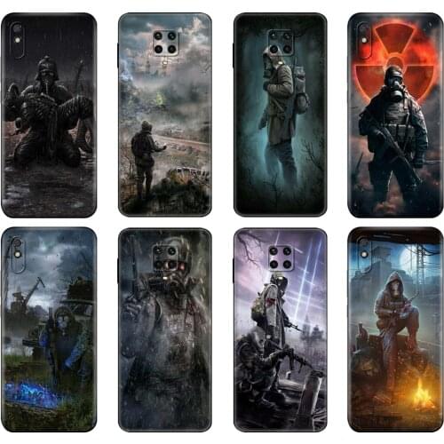 Black tpu Case For Xiaomi Redmi 7A 8 8A 9 9A 9C Case Redmi Note 8T 8 Pro T Note 9 9S 9 Pro Case Stalker Clear Sky