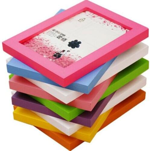 Solid Wood Photo Frame Decorated Frames Wall Hanging Desktop Pictures Frames Gift Ornament Home Decor