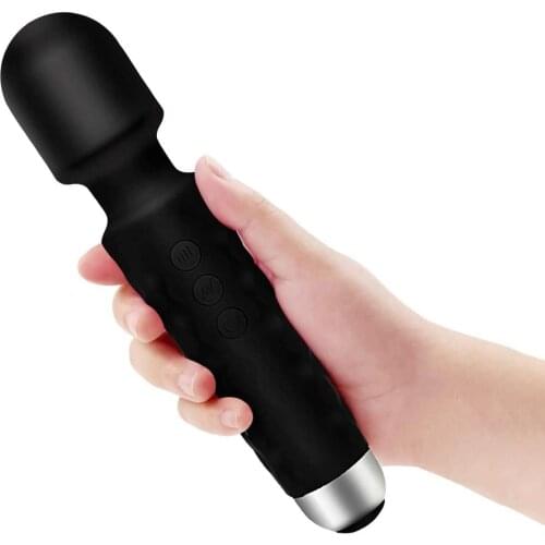 Cordless Personal Wand Electric Massager With 20 Powerful Magic Vibrations, Rechargeable Handheld Back Wand Sex Toys For Woman