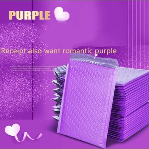 10Pcs/Lot 7x9.8 IN Usable Space Purple Poly Bubble Mailer Envelopes Padded Envelopes/Mailing Bags Self Sealing For Packing