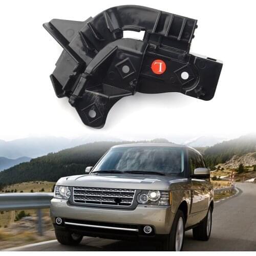 Car Front Left Bumper Bracket Support LR011577 for Land Rover Range Rover 2010 2011 2012 Gloss Black ABS Plastic