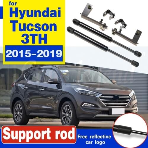 Car Bonnet Engine Cover Gas Spring Shock Lift Strut Bars Support Rod For Hyundai Tucson 2015 2016 2017 2018 2019 3TH Car-styling