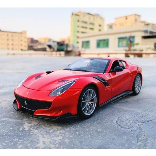 Bburago 1:24 Ferrari F12TDF collection manufacturer authorized simulation alloy car model crafts decoration collection toy tools