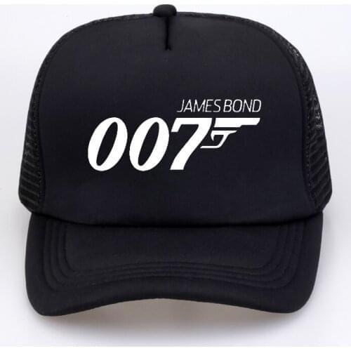Fashion Brand Letter printing 007 James Movie Baseball cap Summer cool Mesh Dad hat Unisex adjustable trucker snapback hat bone