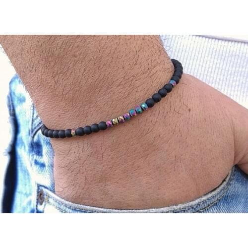 Mens Bracelet Men Bracelete bracelet perle homme Beaded Men Bracelet Simple Men Bracelet Mens Beaded Bracelet