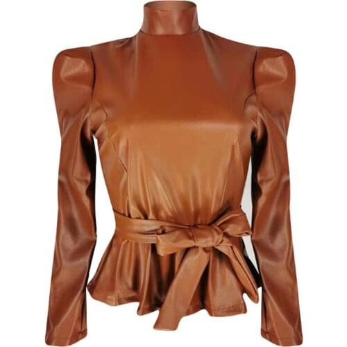 NUFASLOS Brown Blouses