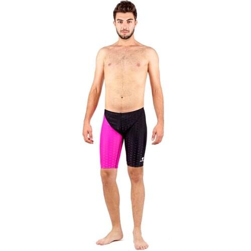 Men Professional Sharkskin WaterProof Spandex Training Swim Trunks Water Sport Racing SwimSuit Beach Surfing Swim Bathing Shorts
