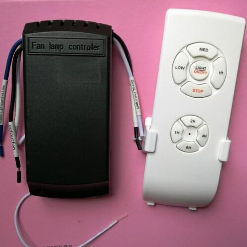 AC110V Fan pendant lamp remote control switch Ceiling fan lights with timing function controller