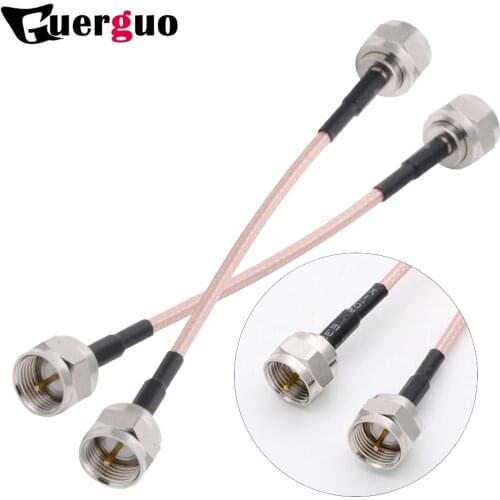 RF Coaxial Cable F Male switch F Male RG316 Pigtail Cable 15cm/30cm/50cm/100cm custom Cable Adapter wholesale for TV Signal