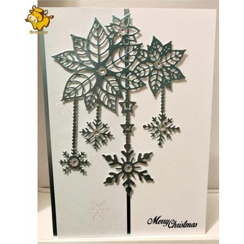 Christmas Flower Snowflake Metal Cutting Dies Stencil Template For DIY Scrapbooking Embossing Paper Card Album Making Craft Dies