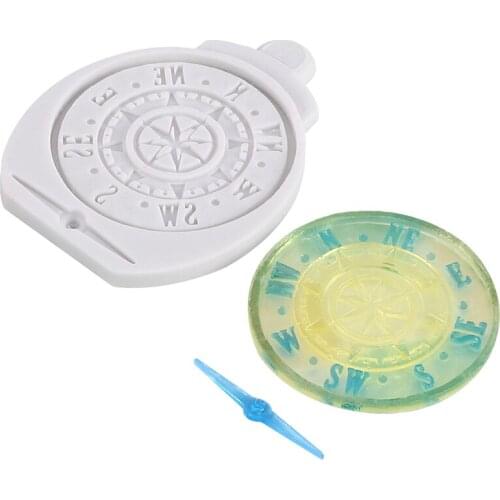 Silicone Antique Compass Silicone Mold Fondant Cake Decor Tools Molds Sugarcrafts Chocolate Baking Tools For Cakes Gumpaste
