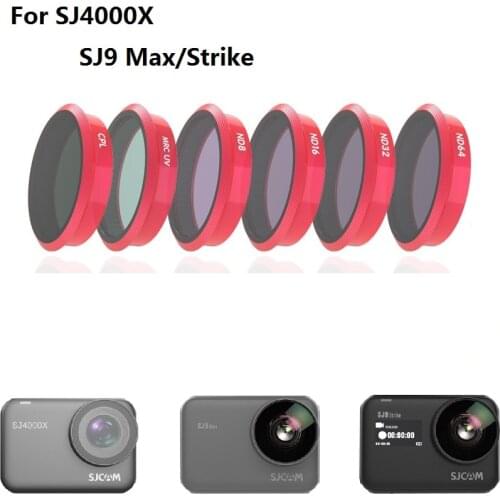 SJCAM SJ9 Filter sJ4000X Filter / Diving UV/CPL/ND Filter sj4000X / SJ9 Lens Cap Protective Cover For SJ4000X SJ9 Max Strike Act