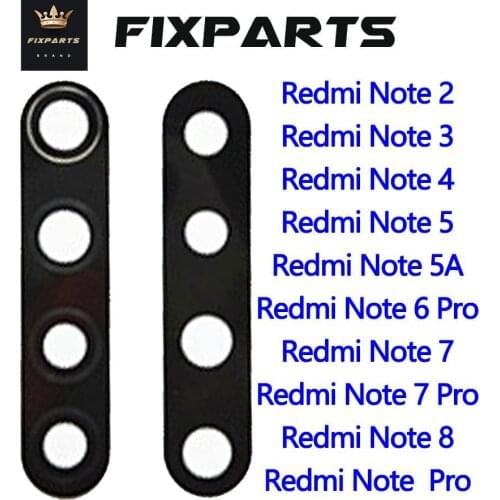 Glass for xiaomi redmi note 8 pro Rear Back Camera Glass Lens For Xiaomi Redmi Note 2 3 4 4x 5 5A 6 7 8 Pro 6A 7A redmi note 7