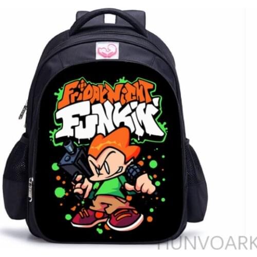 16 Inch Game Friday Night Funkin Backpack Kids Boys Girls School Shoulder Bags Daily Bags Teenager Student College Mochila