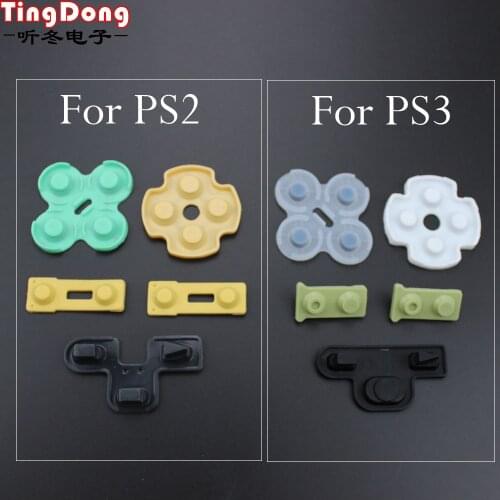 TingDong For Playstation 2 PS2 PS3 Controller Repair Conductive Rubber Silicon Pads Replacement