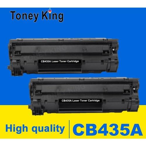 Toney King 2pcs 435A Compatible toner cartridge CB435A 435a 435 35a for HP LaserJet P1002/P1003/P1004/P1005/P1006/P1009 printer