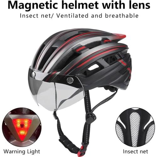 Inbike 2021 Bicycle Helmet Breathable MTB Bike Helmet Safety Bicycle Equipment For Man Cycling Sport LED Light