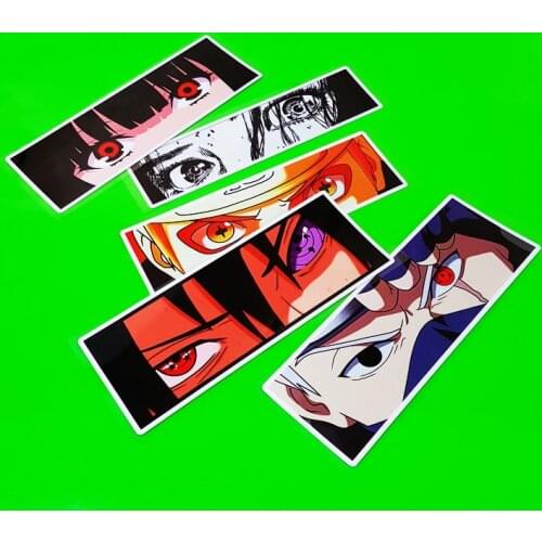 Car Styling Vinyl Sticker Auto Helmet Motorcycle Bike Decorate Decals for Classic Anime Peeping Eyes Cool Eyeball