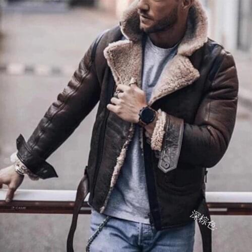 WICCON Men's Suede Jackets