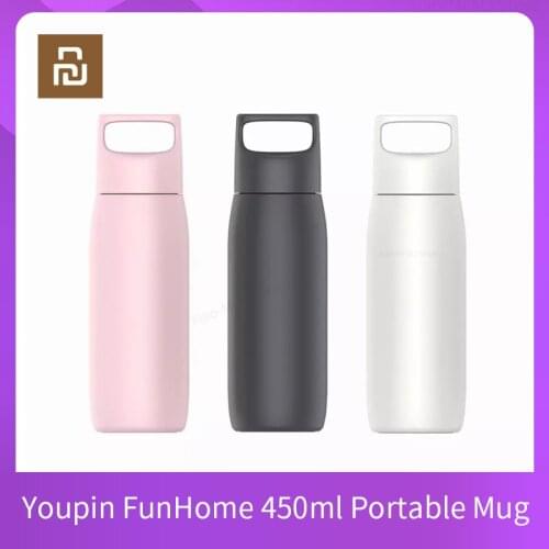 Youpin FunHome Accompanying Cup High Quality 316 Stainless Steel Tea Filter 450ml Portable Mug Men Women Thermos Mug Flask Water