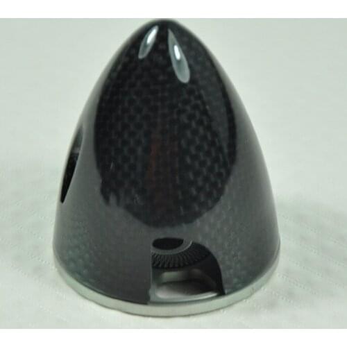 2 Blades 2" CCW Reverse Carbon Fiber Electric Spinner Black For RC EP Airplane