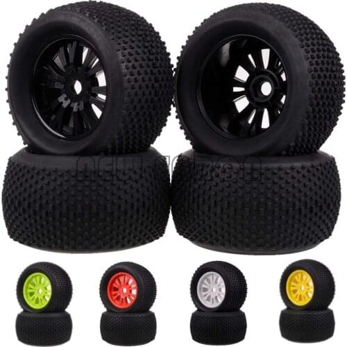 4PCS RC 1:8 Off Road Monster Truck 17mm Hub Wheel Rim & 140mm Tires,Tyre 62012