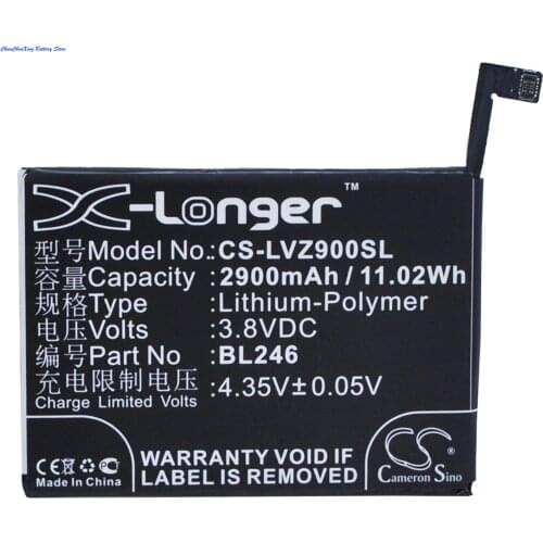 Cameron Sino 2900mAh Battery BL246 for Lenovo Vibe Max Z90, Vibe Max Z90-3, Vibe Max Z90-7, Vibe Shot