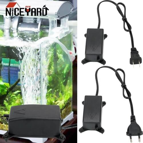 NICEYARD Ultra Low Noise Aquarium Air Pump Fish Tank Mini Air Compressor Oxygen Pump Aquarium Fish Tank Oxygen Pump