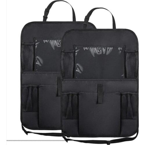 Car Organizer Multi-Pocket Car Auto Phone Pocket Pouch Car Back Seat Organizer Protector Hanging Storage Bag