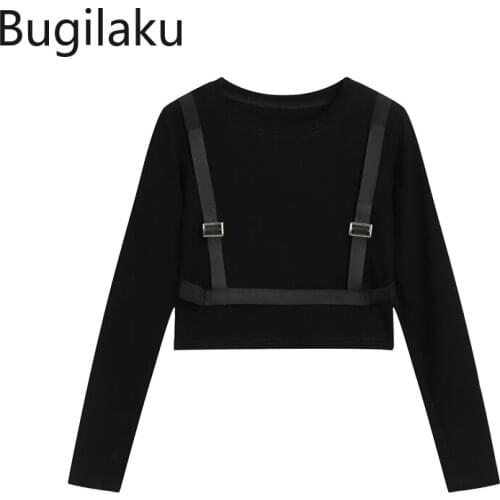 Женские однотонные футболки Bugilaku China At AliExpress