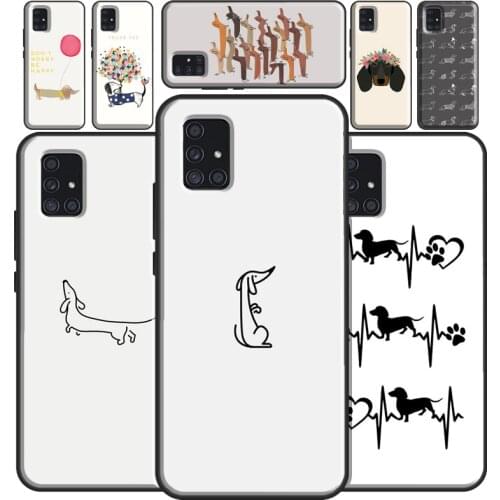 Sausage Dog Dachshund Art Case For Samsung A12 A32 A42 A52 A72 A02S A20S A30 A40 A50 A70 A21S A20e A31 A41 A51 A71