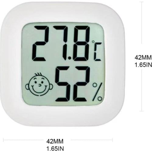 Digital Thermometer LCD Screen Moisture Meter Smart Temperature Humidity Sensor Y5JA