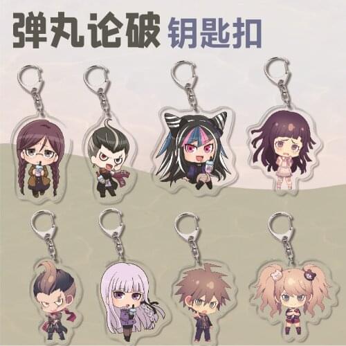 Danganronpa V3 Kokichi Oma Kaito Momota Harukawa Maki Acrylic Pendant Figure Keychain Keyring Collection Model Toy Gifts